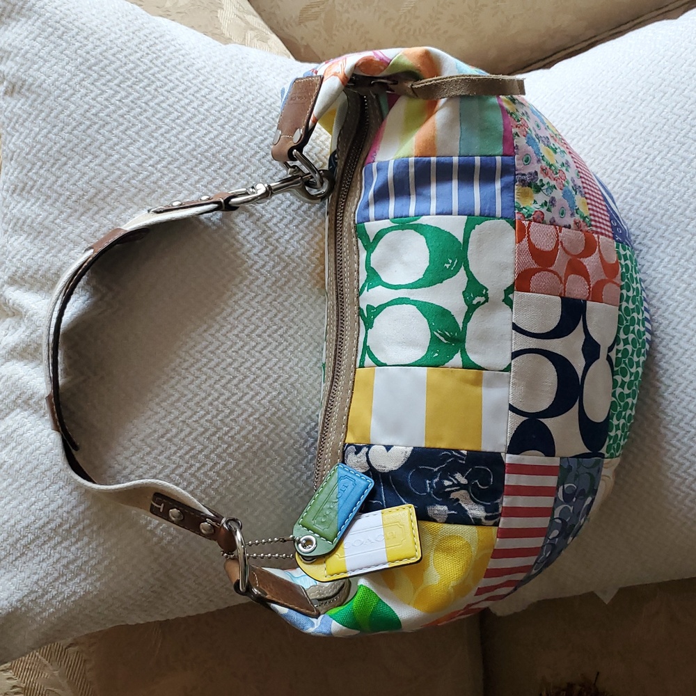 Coach Hamptoms Patchwork Hobo Bag - Picture 3 of 17